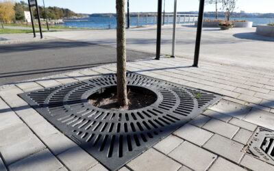 Klassiskt gjutjärnsgaller