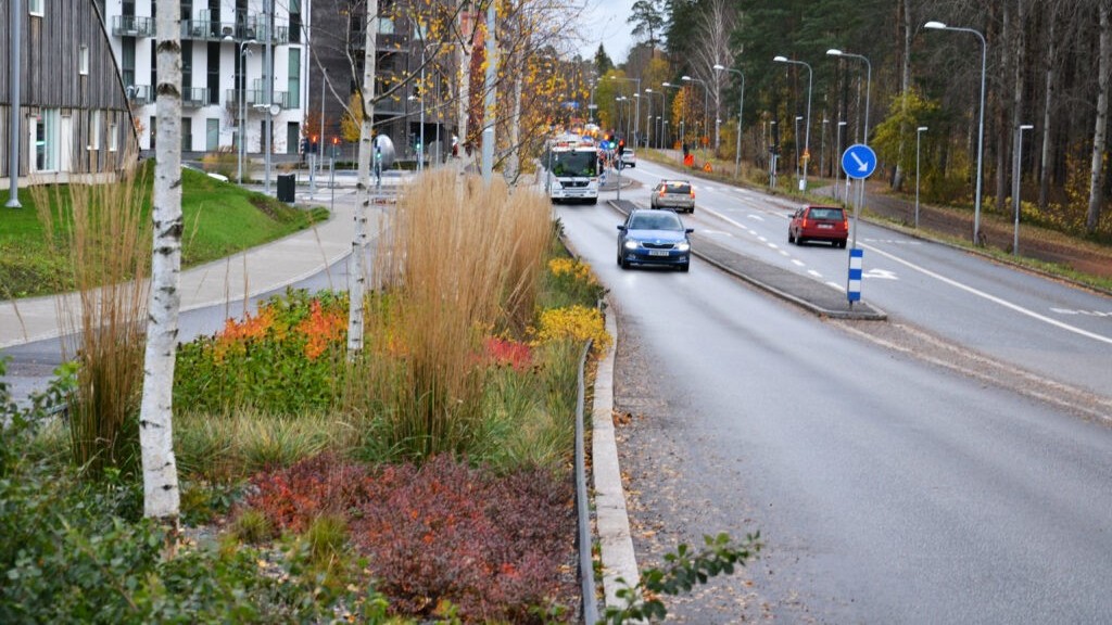 Regnbädd från Järn i Offentlig Miljö