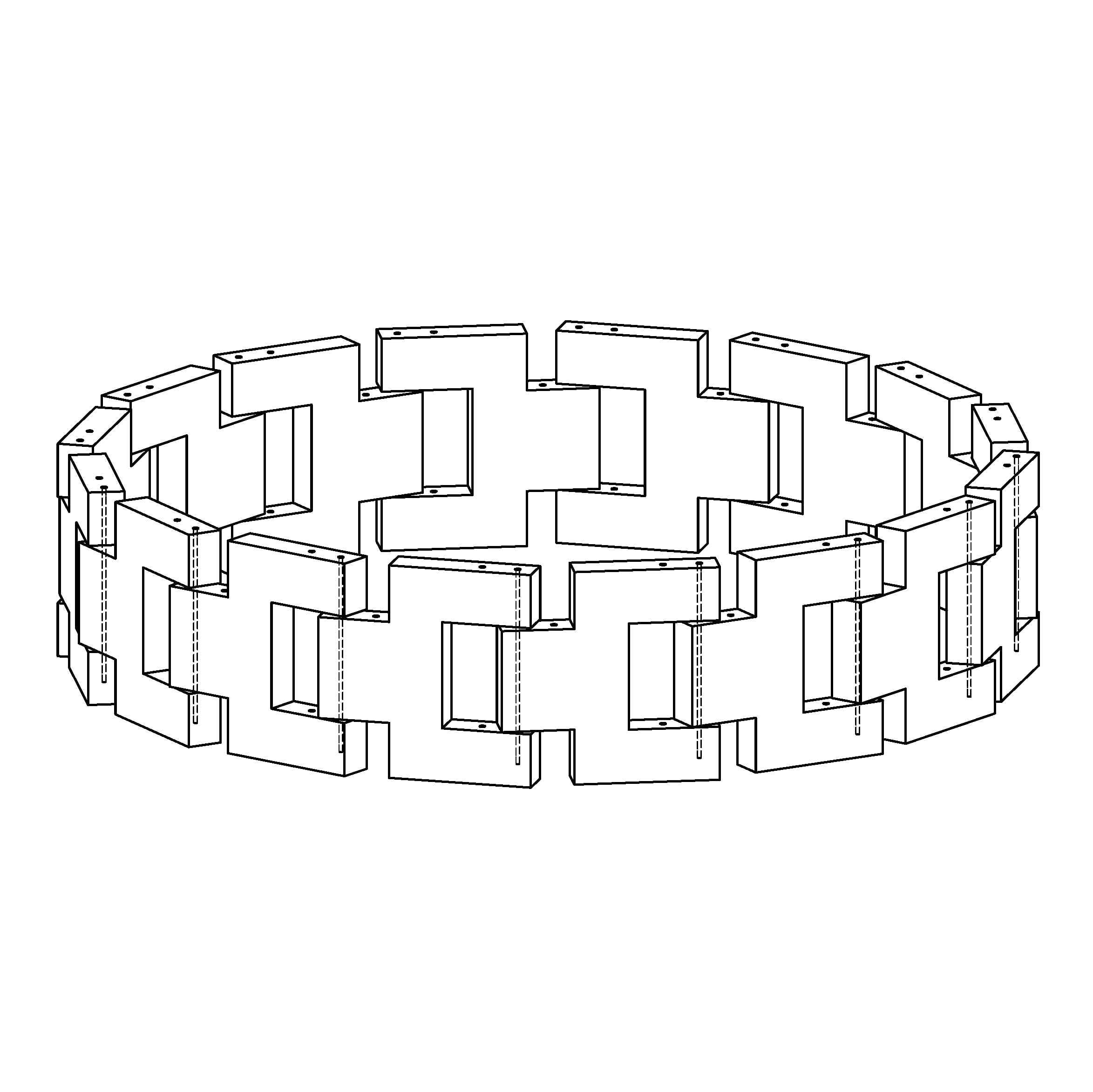 Trädgropsfundament rund