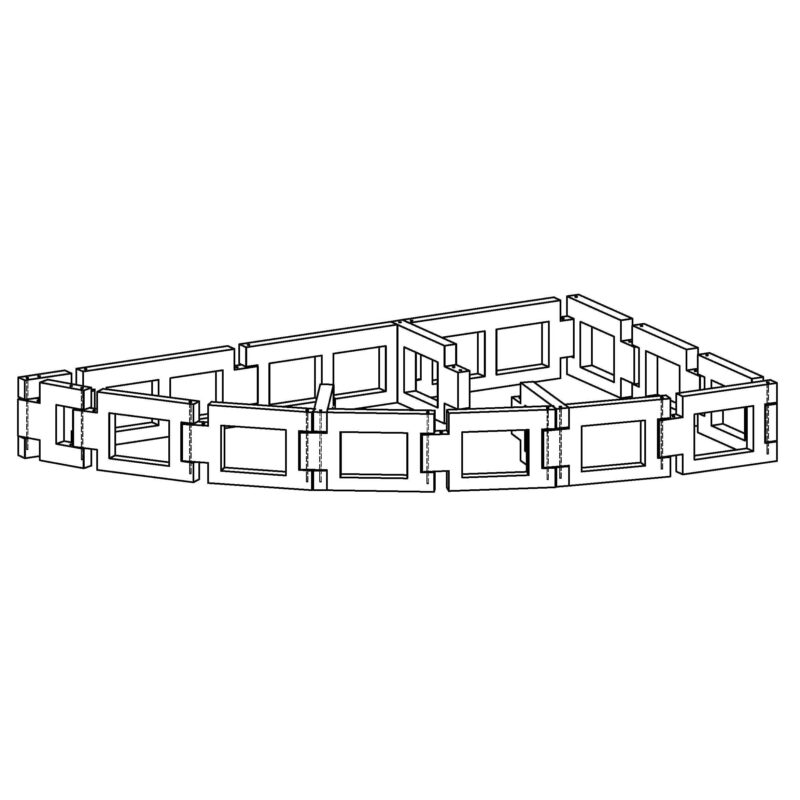 Trädgropsfundament oliksidig